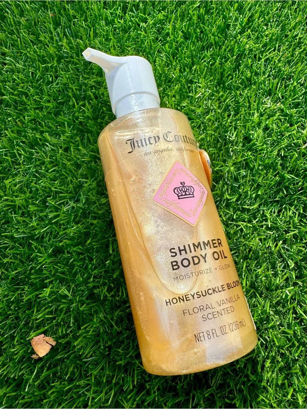 Juicy Couture Shimmer Body Oil, Honeysuckle Bloom Scent, 8 fl oz Gold 1pc